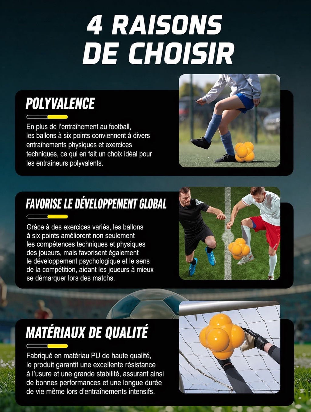 NeuroBall™ – exercices football variés seul ou en duo pour développer réflexes et coordination