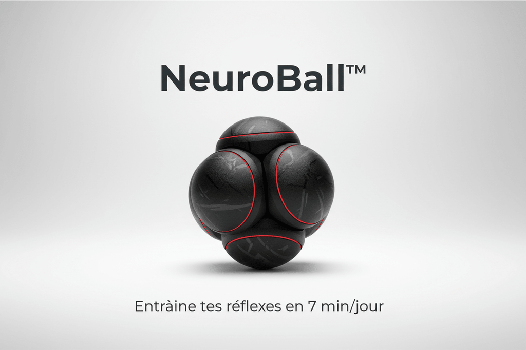 NeuroBall™ – Logo - petite balle à rebond sensorielle pour réflexes, idéale chat, chien et enfant.
